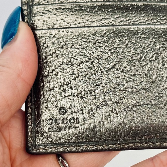 Gucci Canvas Canvas Compact Metallic Wallet - Picture 7 of 11